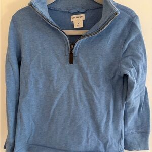 Crewcuts Light Blue Kids Quarter-Zip Sweatshirt